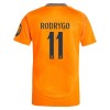 Officiële Voetbalshirt + Korte Broek Real Madrid Rodrygo 11 Uit 2024-25 - Kids